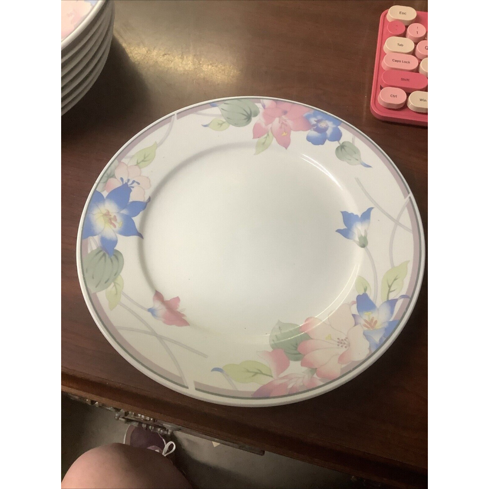 AVANTIAGE FLORAL FINE PORCLAIN CHINA DISH 10 1/2 DINNER PLATE